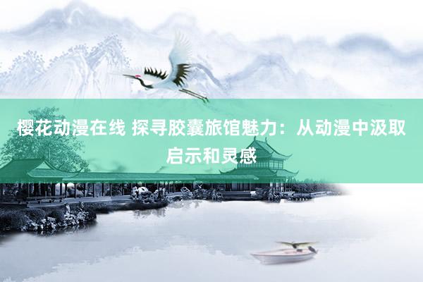 樱花动漫在线 探寻胶囊旅馆魅力：从动漫中汲取启示和灵感